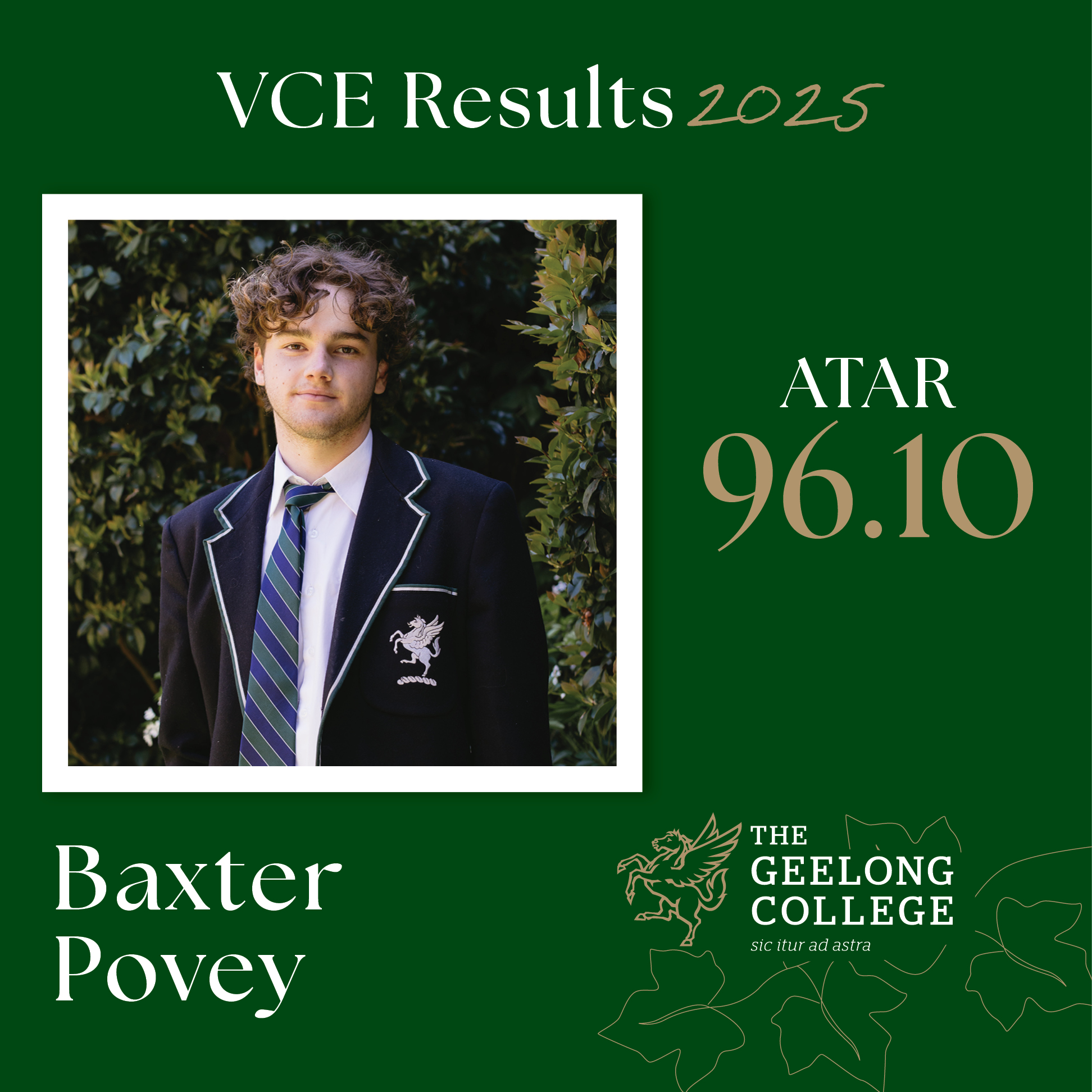 VCE Results social media tile_Baxter_Povey VCE Results social media tile_Baxter_Povey